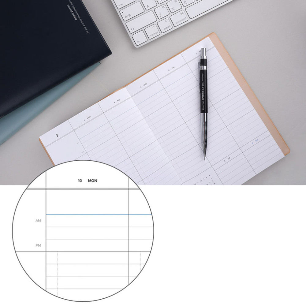 Color accent - Dash and Dot 2025 Work And Week Project Dated Weekly Planner