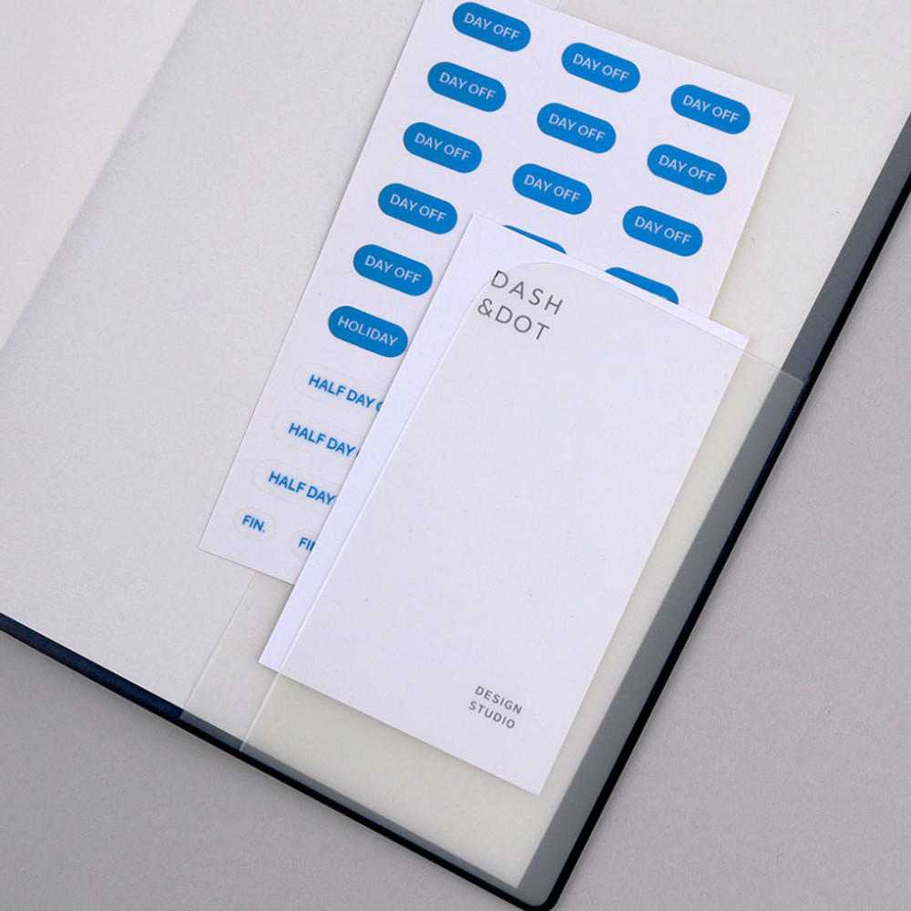 PVC pocket - Dash and Dot 2025 Work And Week Project Dated Weekly Planner