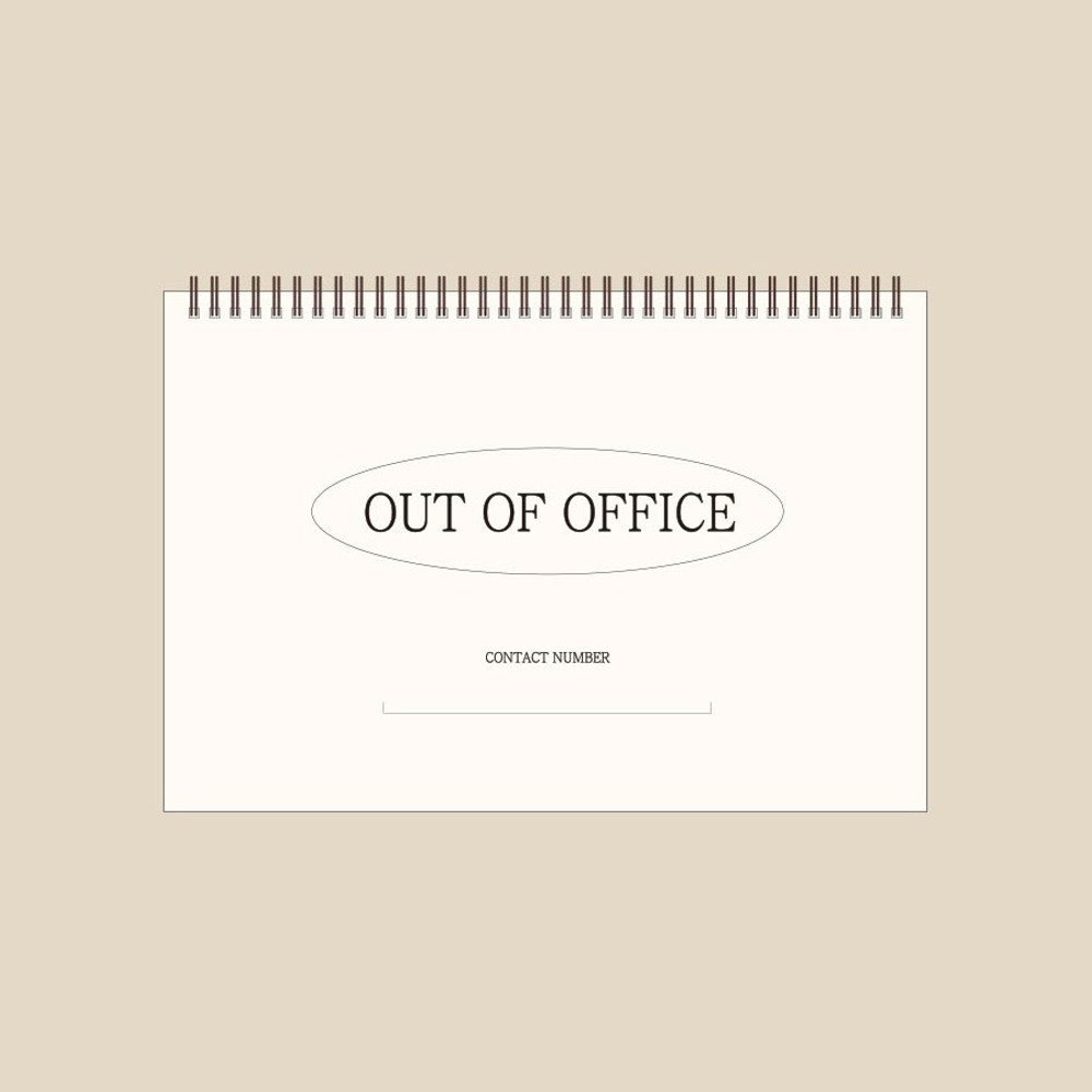 Out of Office - AMAKE 2025 Take Notes Desk Calendar