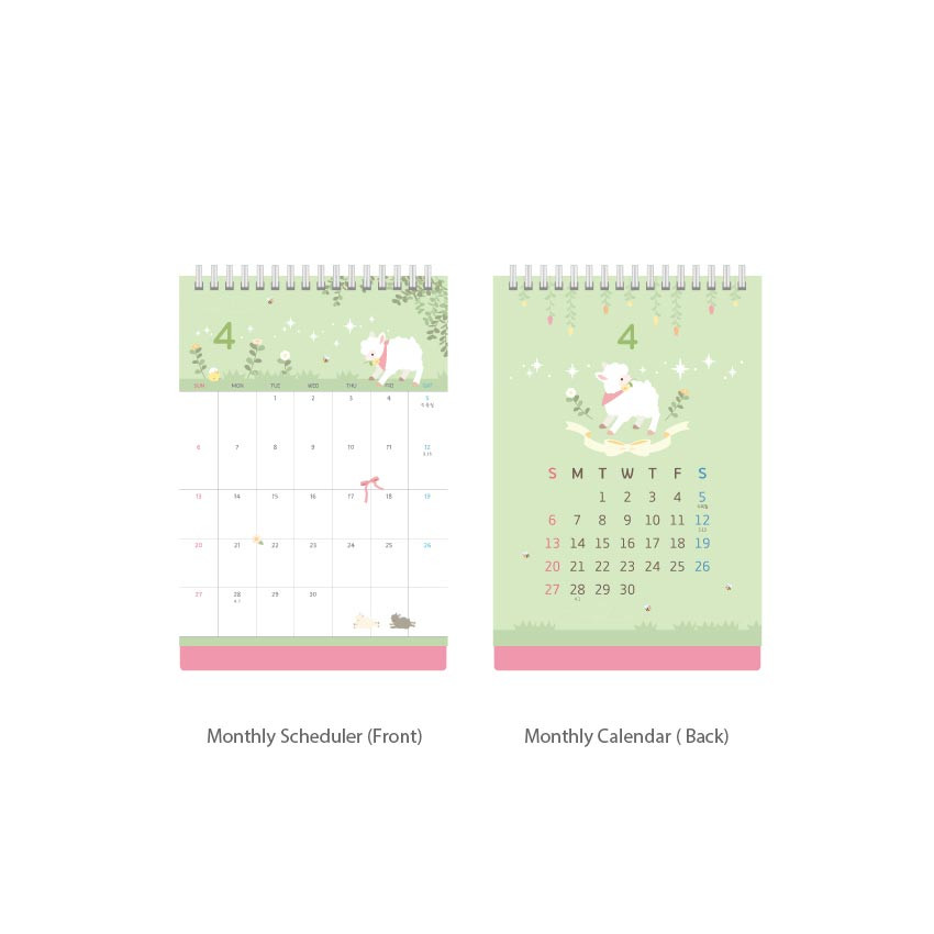 PLEPLE 2025 Chou Chou Desk Calendar Korean Stationery