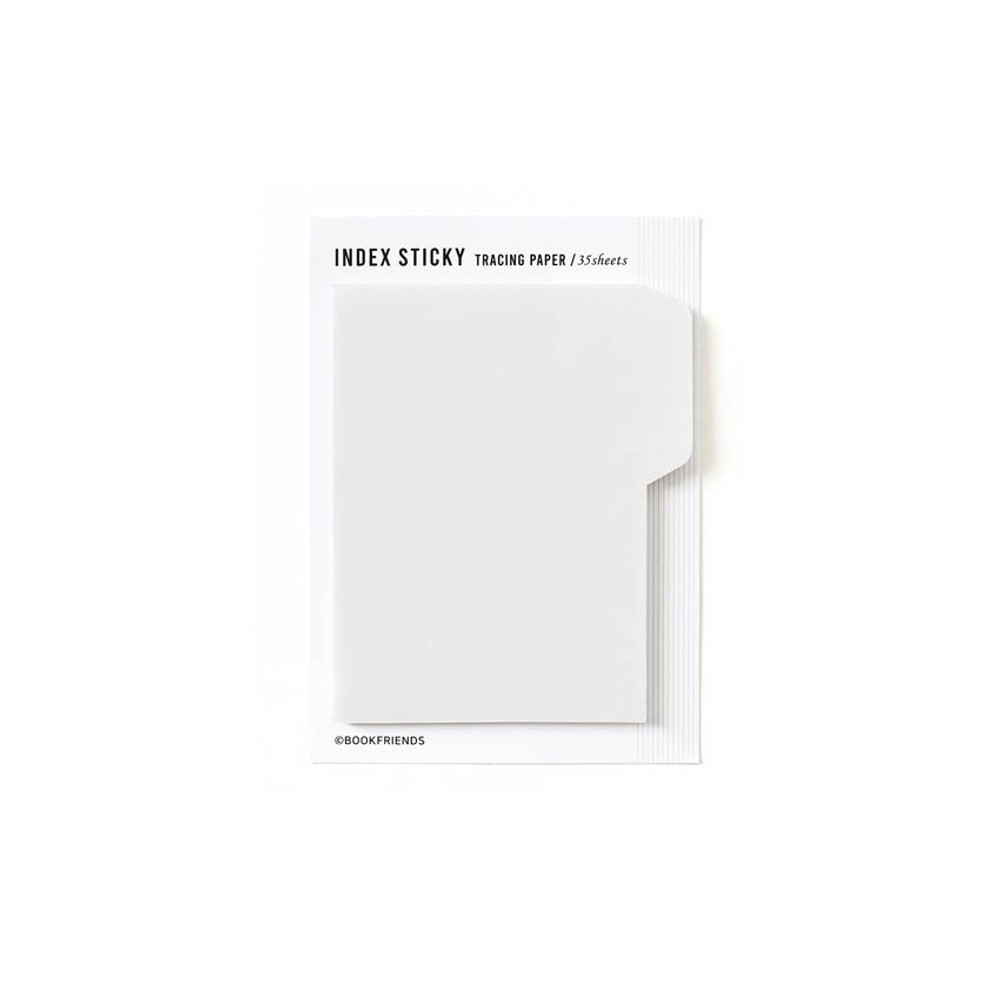 Book Friends Tracing Paper Medium Index Sticky Notepad