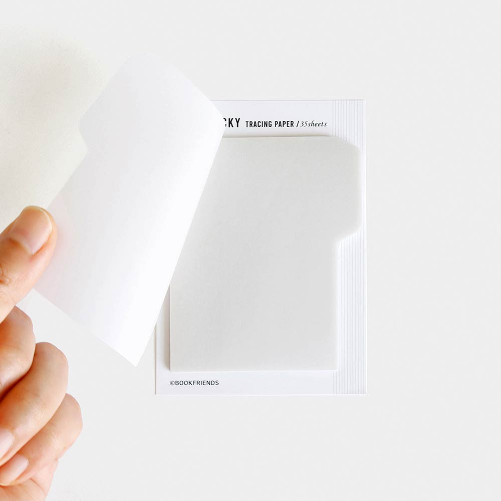 Usage example of Book Friends Tracing Paper Medium Index Sticky Notepad