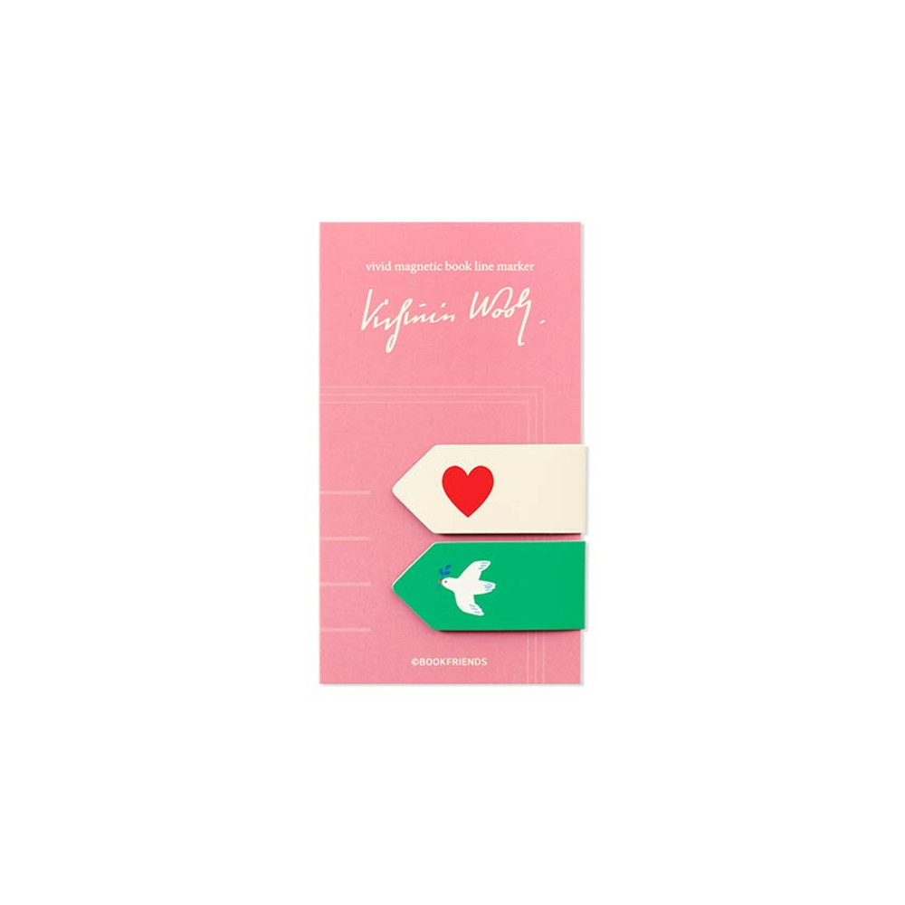 Virginia Woolf - Book Friends Literature Vivid Index Magnetic Bookmark Set
