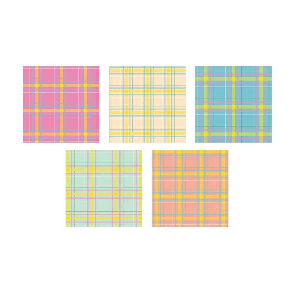 DALPAPER Mix Pattern Check 5 Memo Notepad Pack