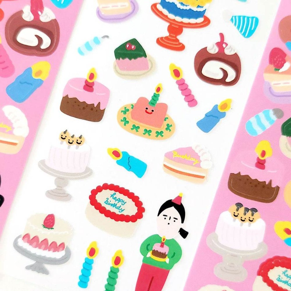 Detail of DALPAPER Everyday Occurrence Cake Party Slim Paper Sticker