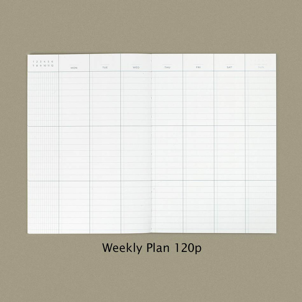 Weekly plan - Paperian Lists To Live By 3 Row B6 Undated Weekly Planner