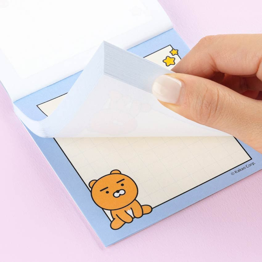 Kakao Friends Square Memo Notepad Korean Stationery