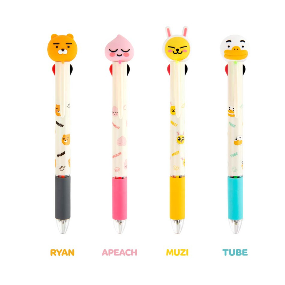 Option - Kakao Friends Figure 4 Color Multi Ballpoint Pen
