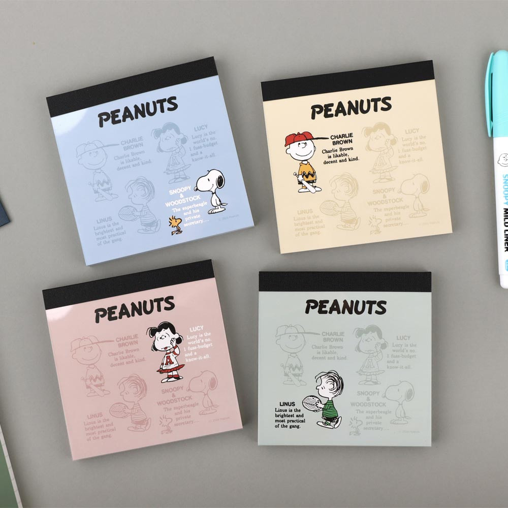 PEANUTS Snoopy Color Memo Notepad