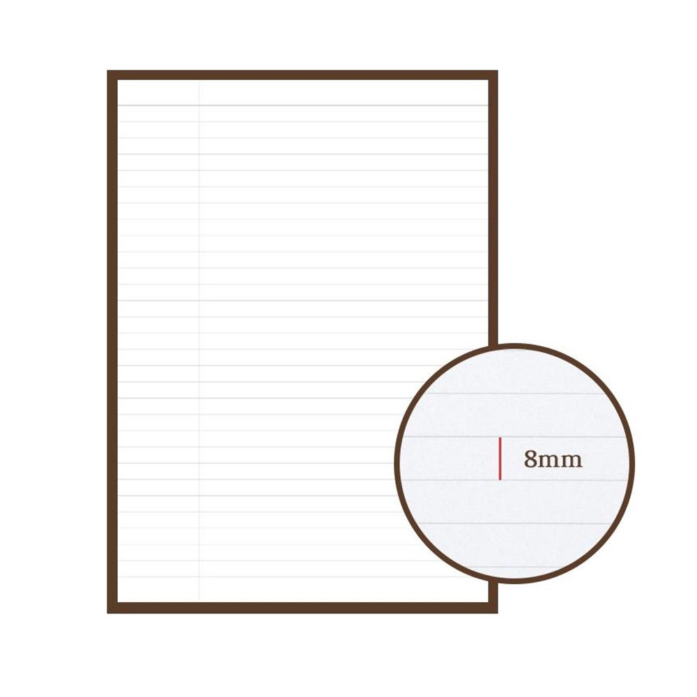 8mm lined spacing - Indigo Classic B5 Wire bound Lined Notebook