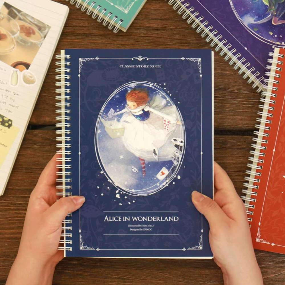 B5 size - Indigo Classic B5 Wire bound Lined Notebook