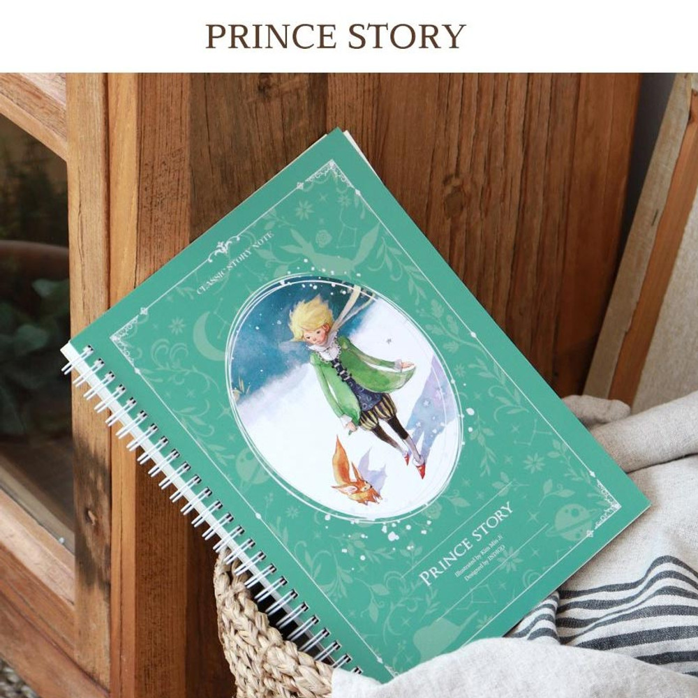 Prince story - Indigo Classic B5 Wire bound Lined Notebook