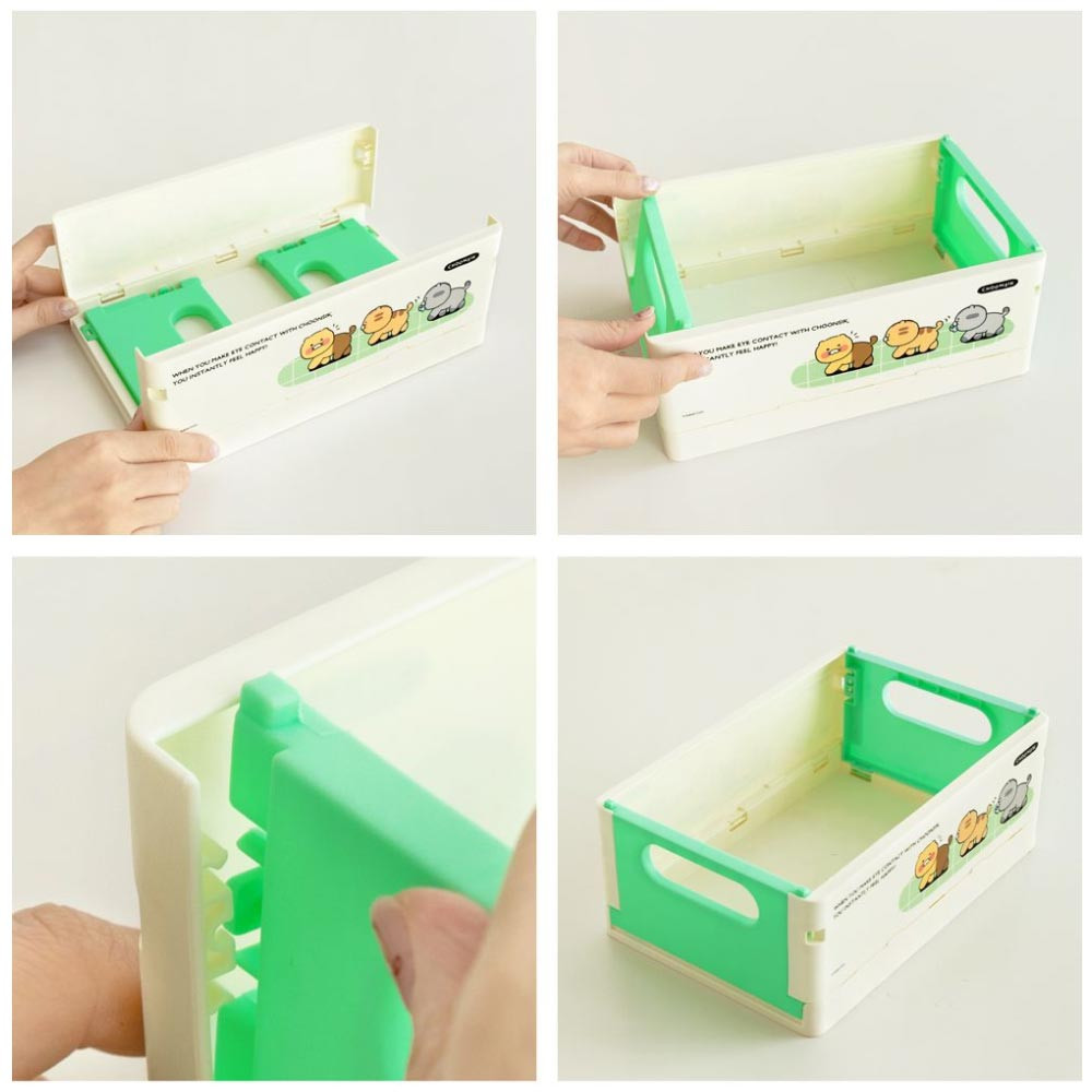 Choonsik Small Folding Storage Box: Cute & Functional