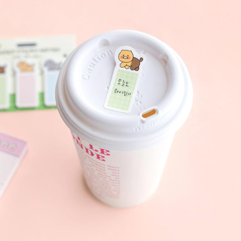 Usage example of Kakao Friends Choonsik Index Sticky Notepad