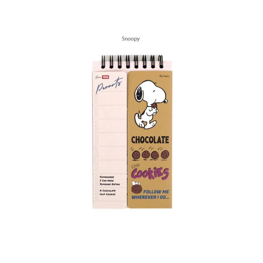 Snoopy Vocabulary Notepad - Cute & Word List for Learning