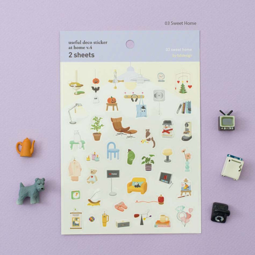 03 Sweet Home - Byfulldesign At Home Useful Deco Sticker Sheet Set Ver4