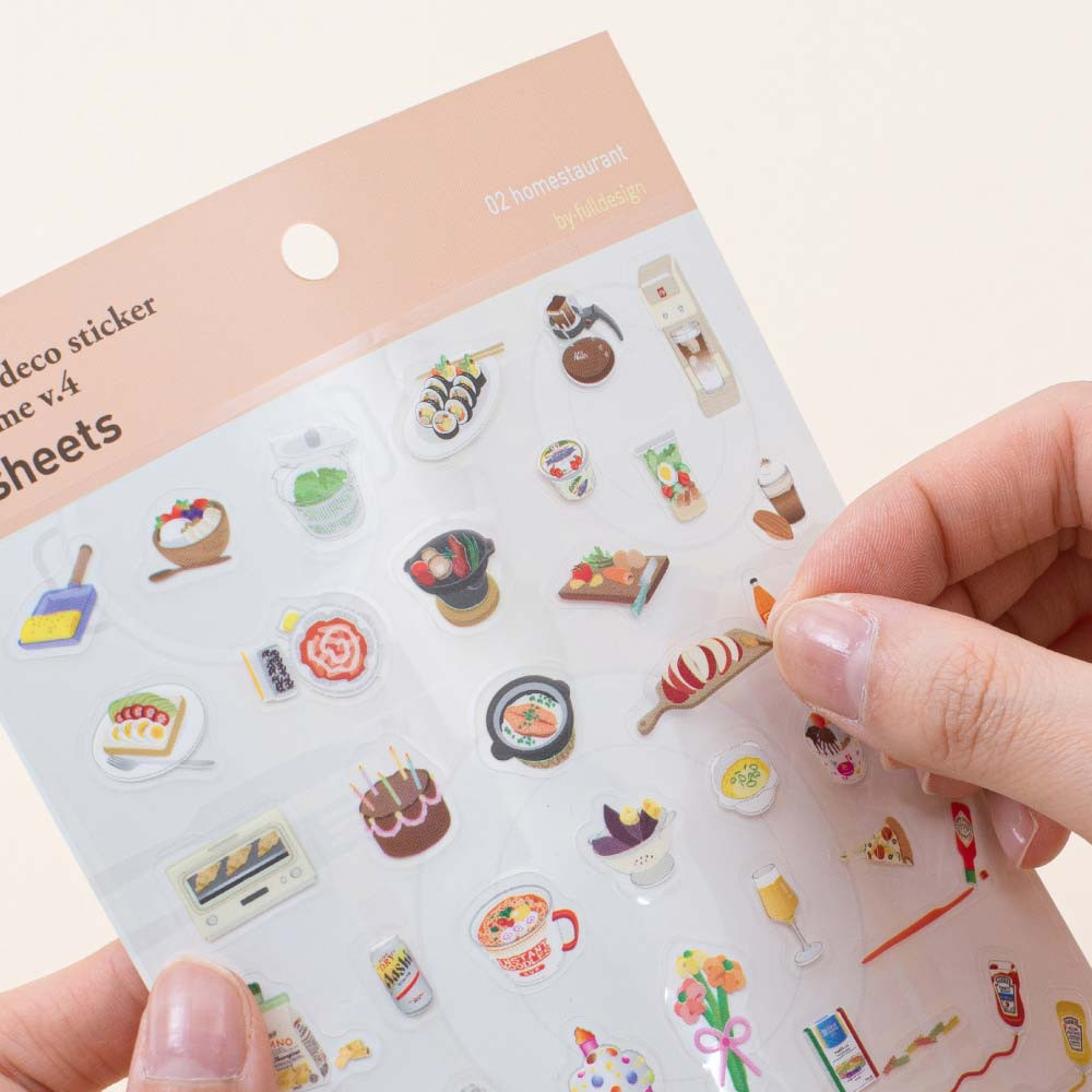 02 Homestaurant - Byfulldesign At Home Useful Deco Sticker Sheet Set Ver4