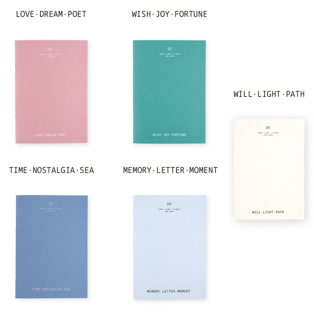 Colors of In Essence Small Notebook