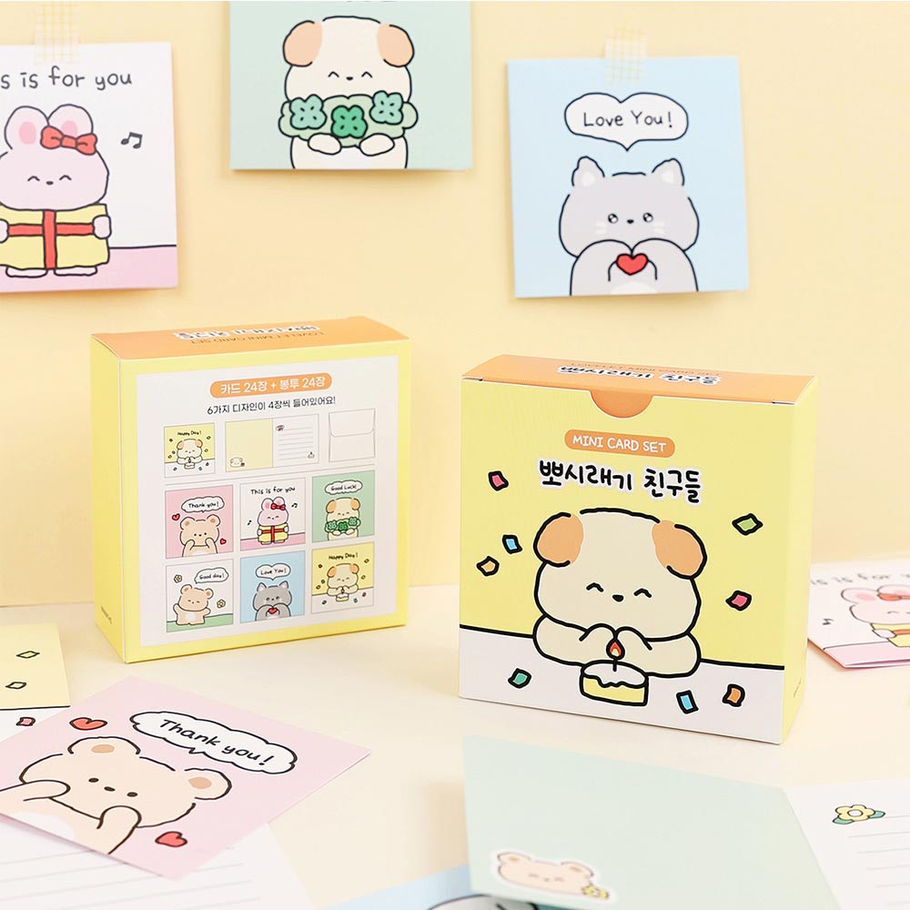 Fluffy Friends Cards: Cute Stationery Set for Joyful Messages