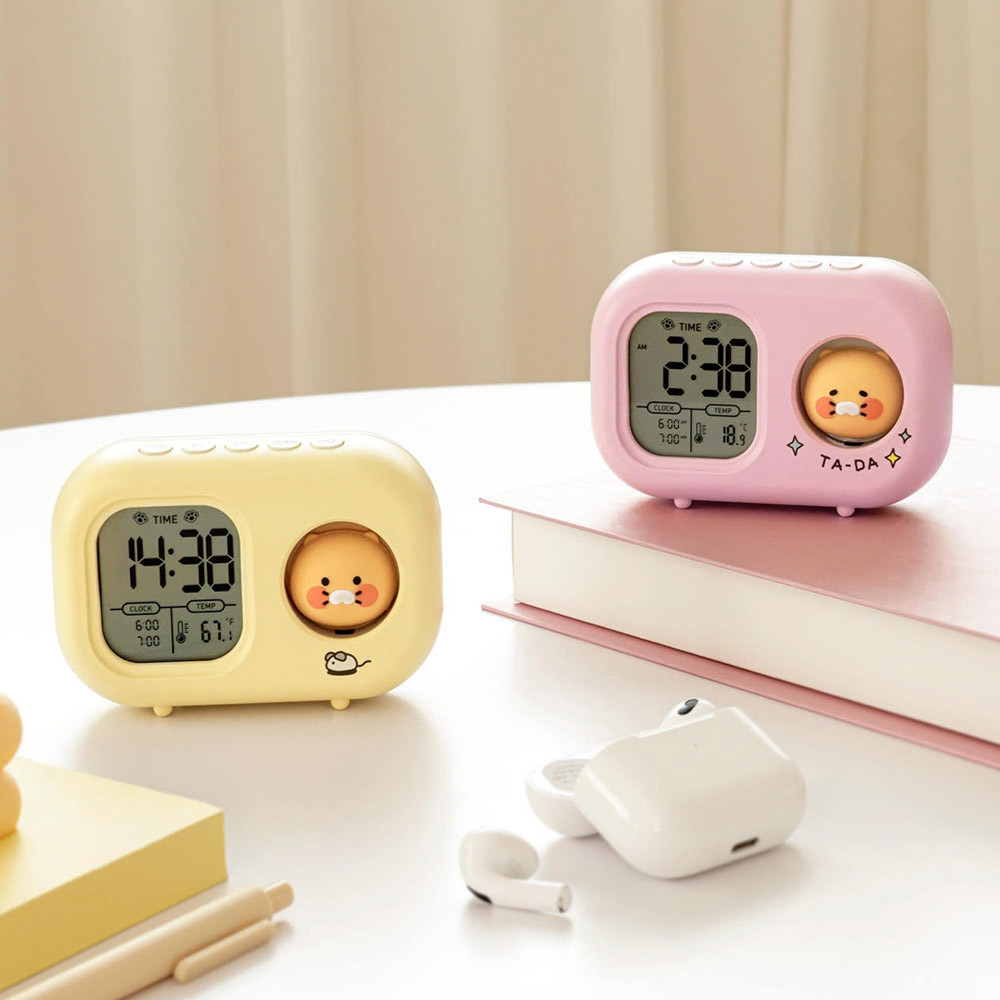 Choonsik Mini Light Clock: Cute Alarm, Mood Light & Thermometer
