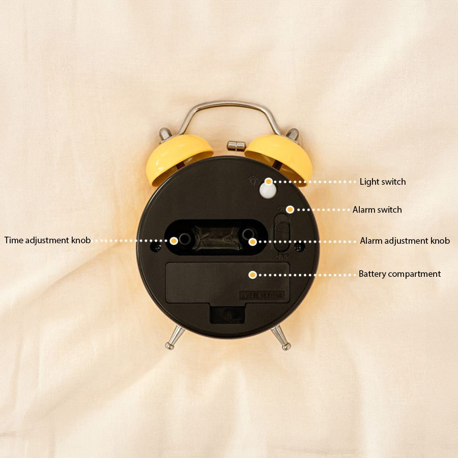Choonsik Silent Alarm Clock - Cute & Reliable Wake-Up Call