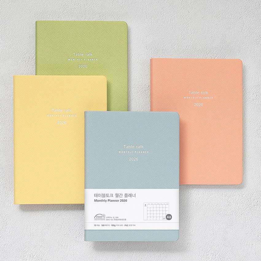 Antenna Shop 2026 Table Talk A6 Dated Monthly Planner