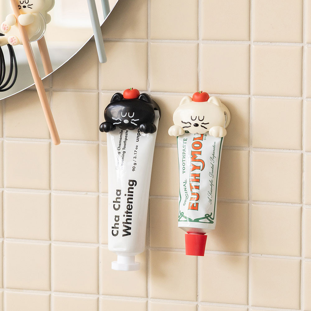 Mogry Toothpaste Holder | Romane Cute Wall Mount Tube Clip