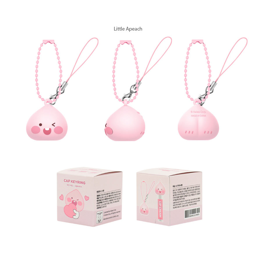 Kakao Friends Lip Balm Holder Keyring | Never Lose Lip Balm