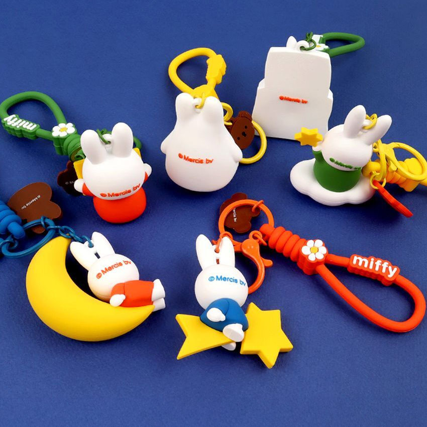 Miffy Dreamland Figure Keyclip | Random Design + Strap