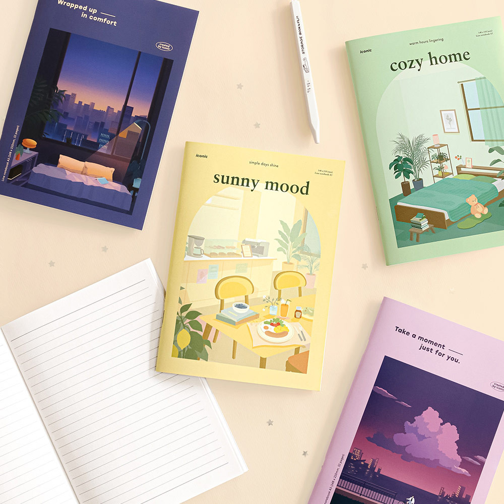 Iconic Haru A5 Lined Notebook