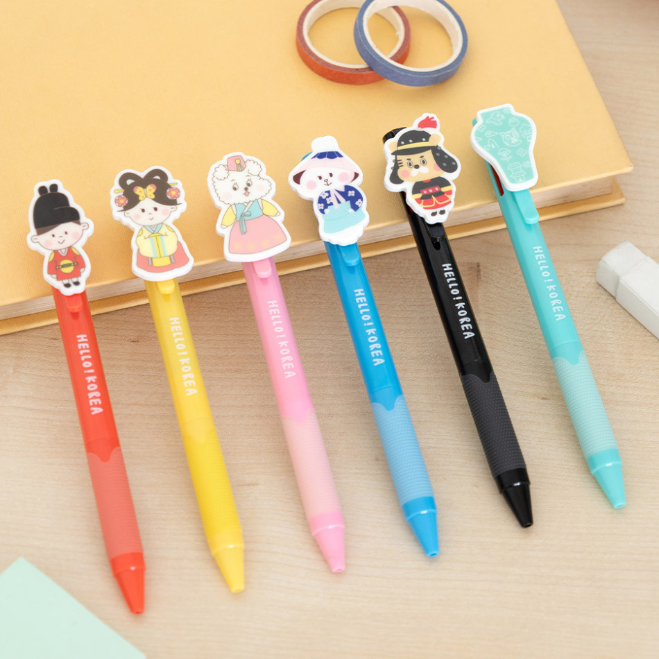 Romane Hello Korea 3 Color Multi Gel Pen