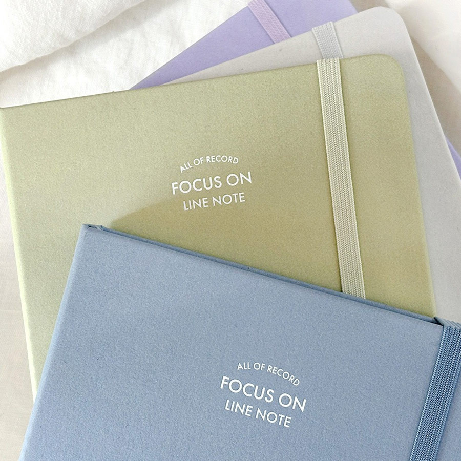 Elastic Band Closure - 7321 Design Focus On B6 Lined Notebook