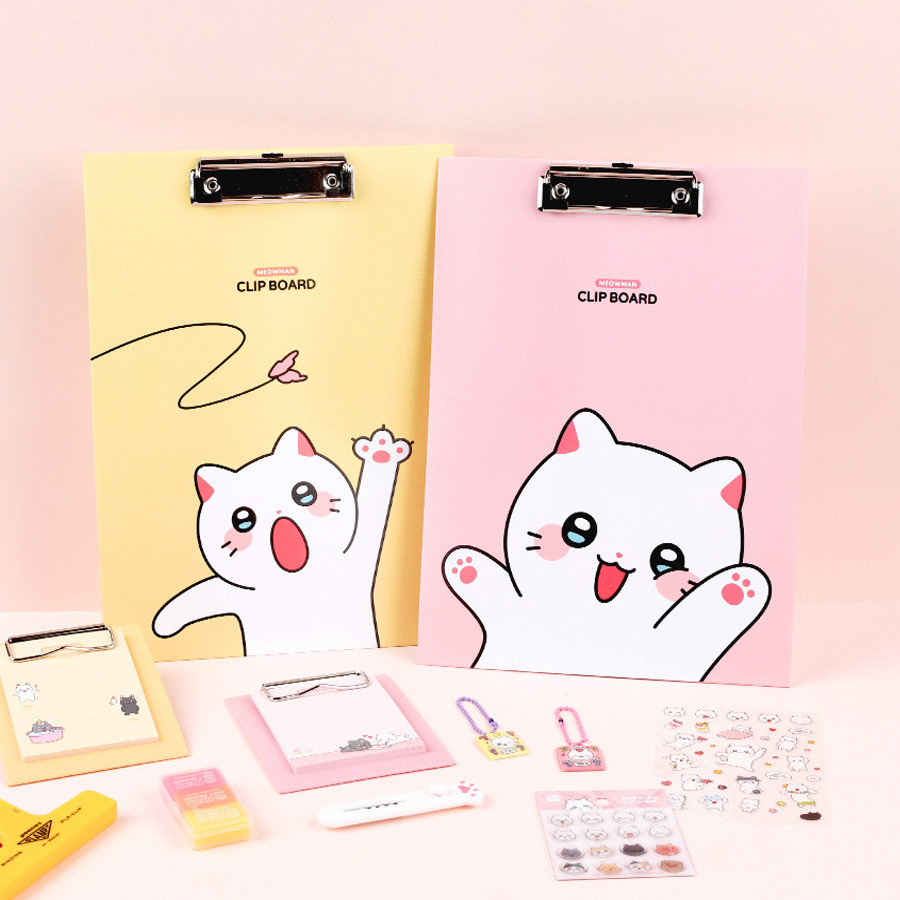 Meow Man Cute Cat A4 Clipboard