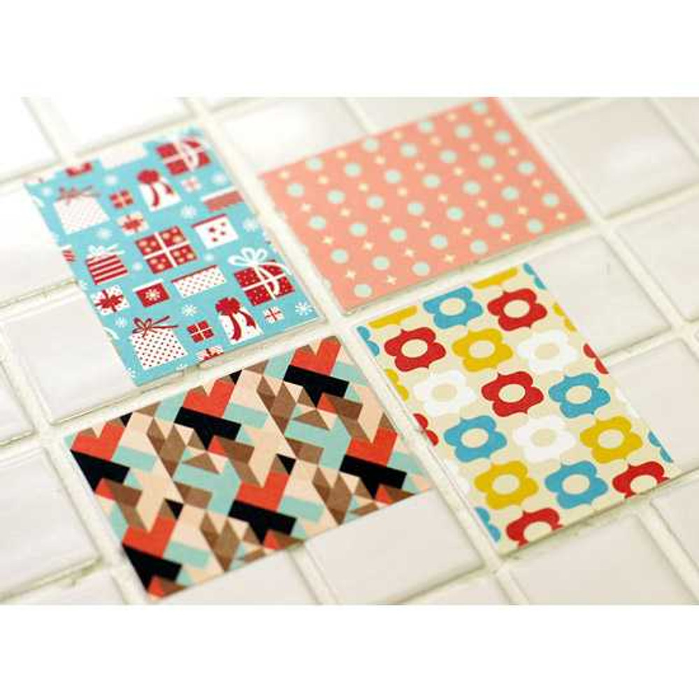 Nacoo Pattern romantic vintage label sticker set