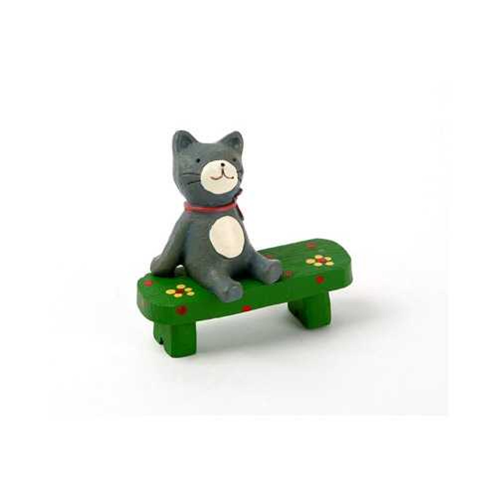 Dailylike Decorative cute resin chair green bench