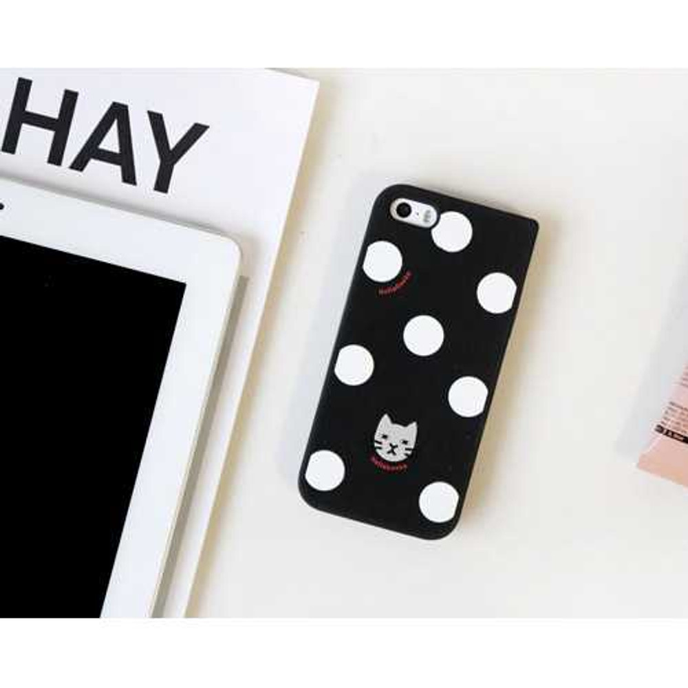 Romane Hellogeeks pink label pattern jelly iPhone 5 case