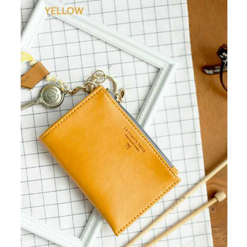 Iconic Coin card zipper wallet holder with Key ring ver.2