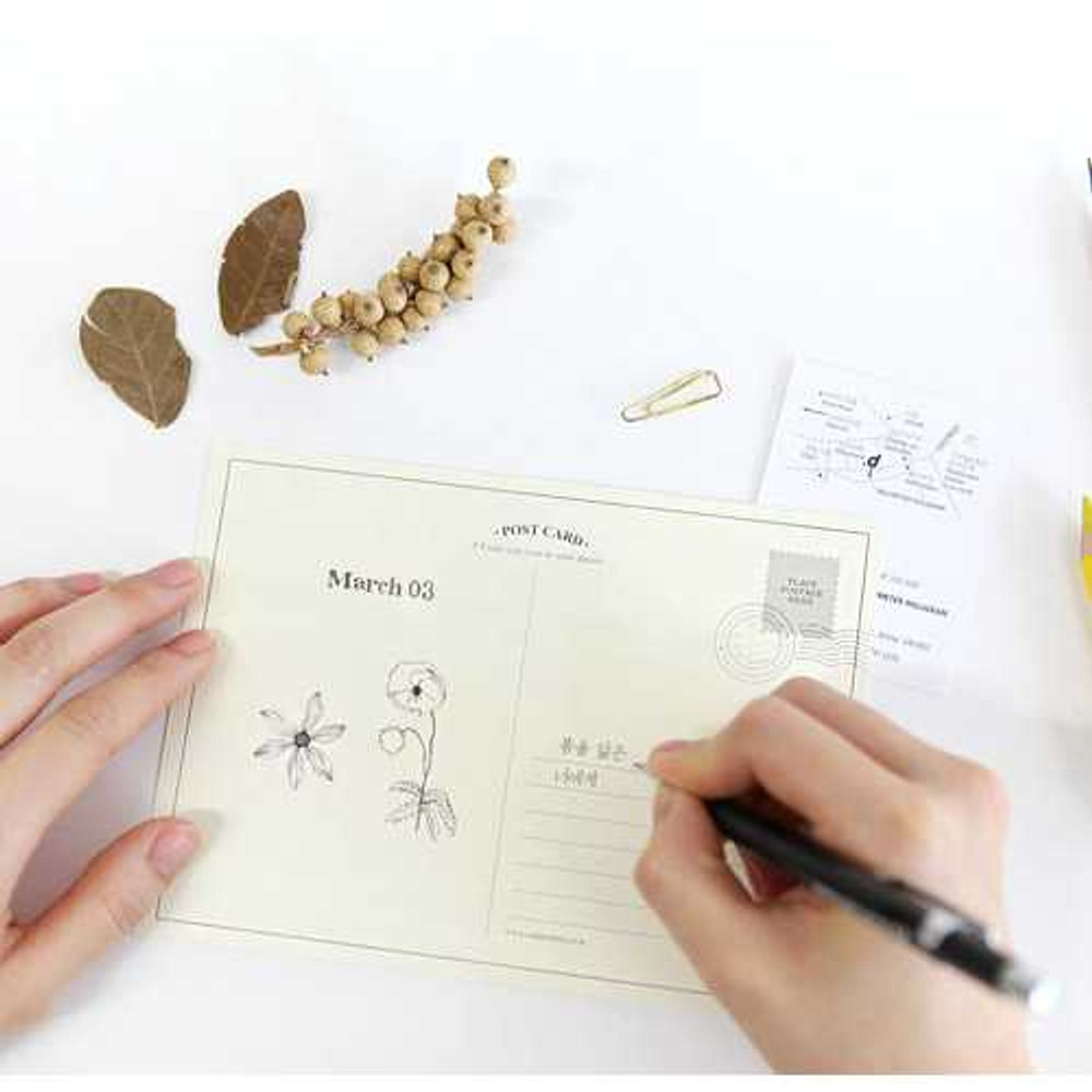 Indigo The fairy tale story illustration postcard book - Kim min ji
