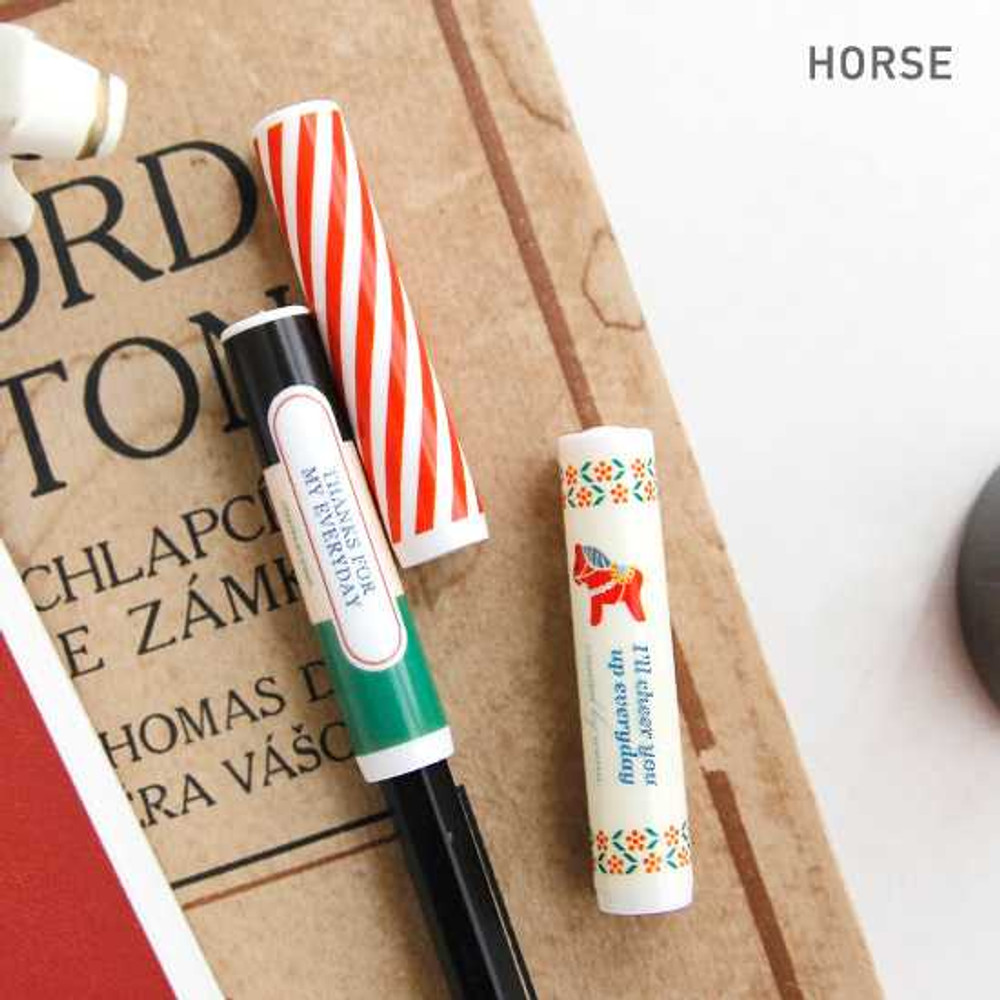 Iconic Unique colorful pattern pencil cap set ver.2