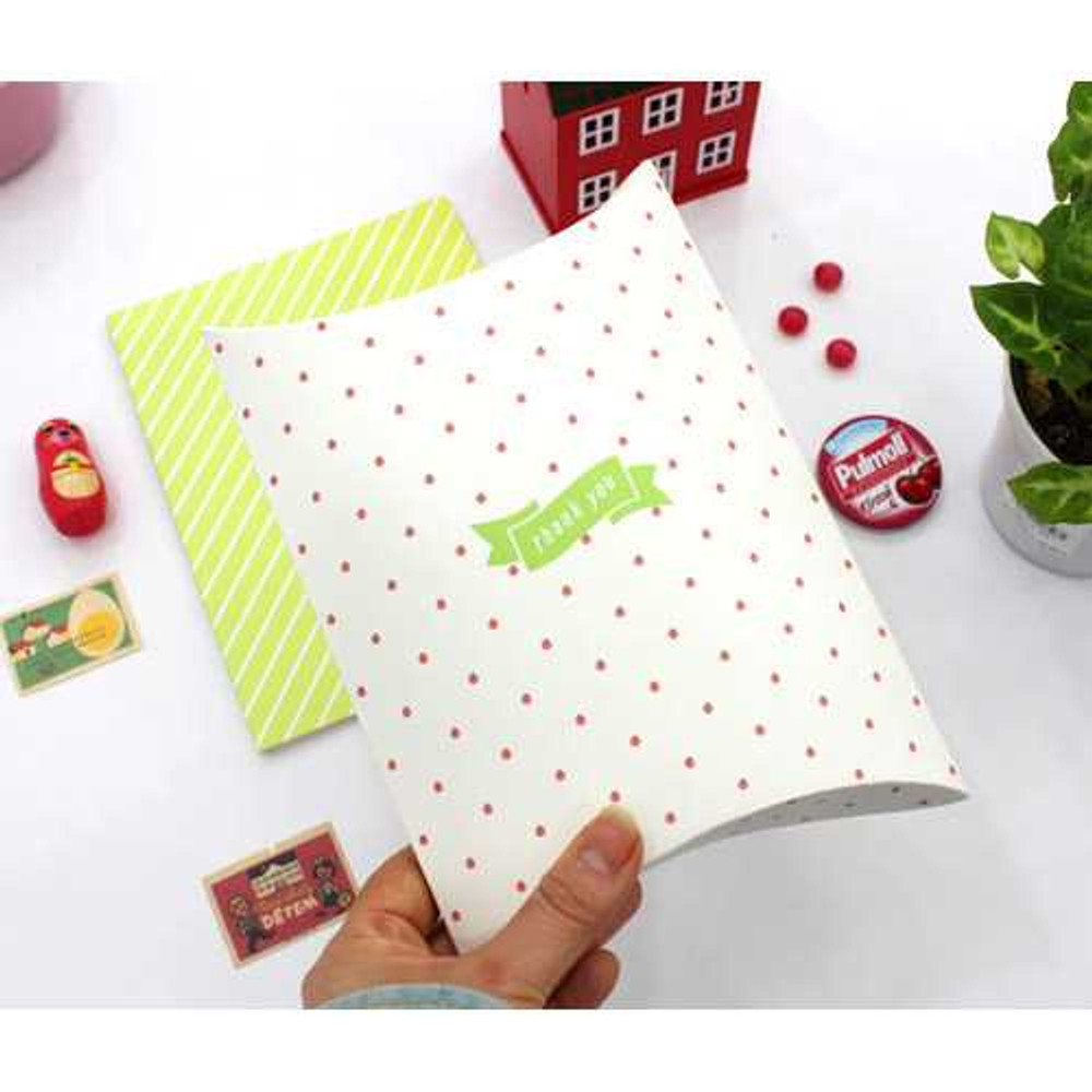 PlanD Thank you pattern gift paper box set of 4