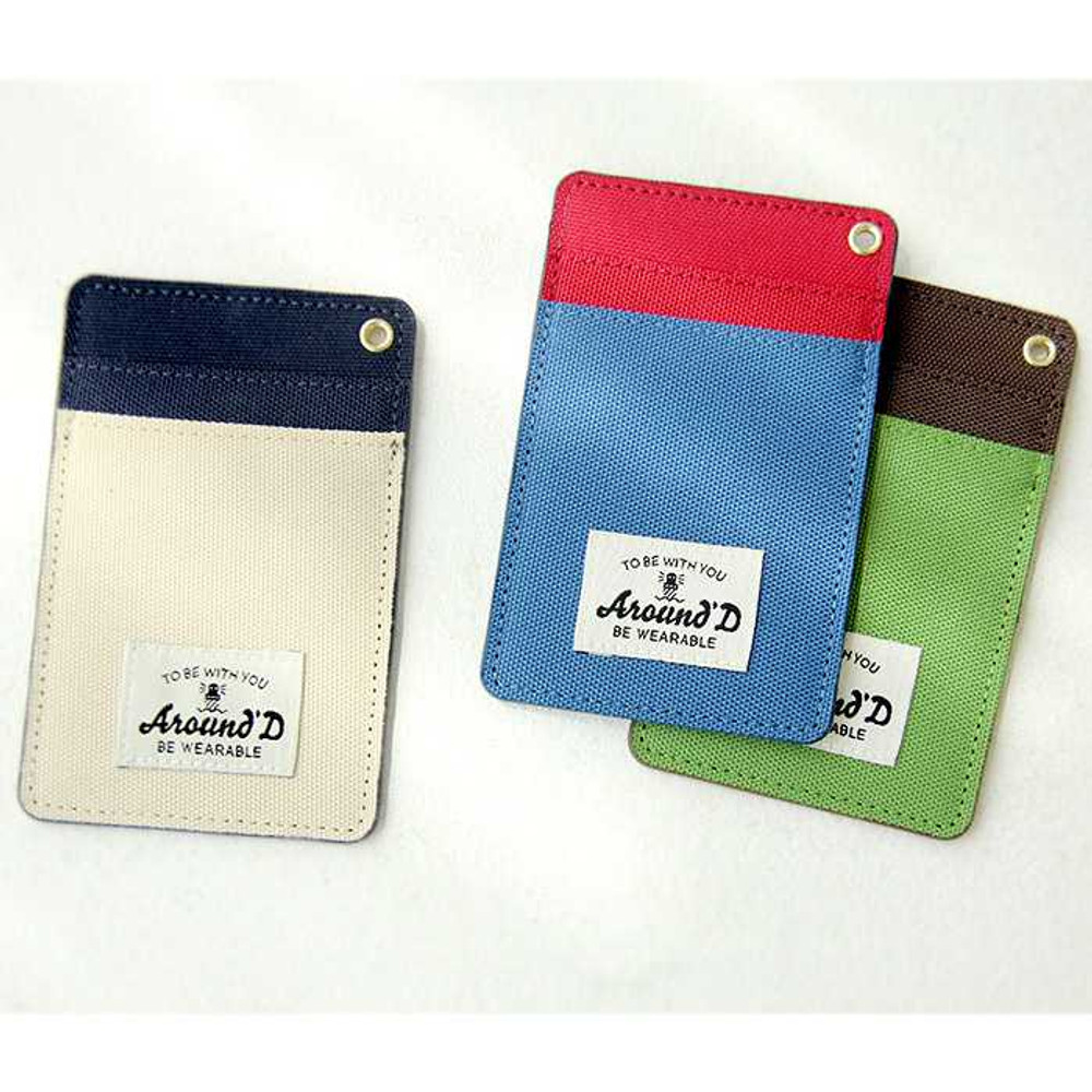 Gunmangzeung Around D two tone flat card holder case