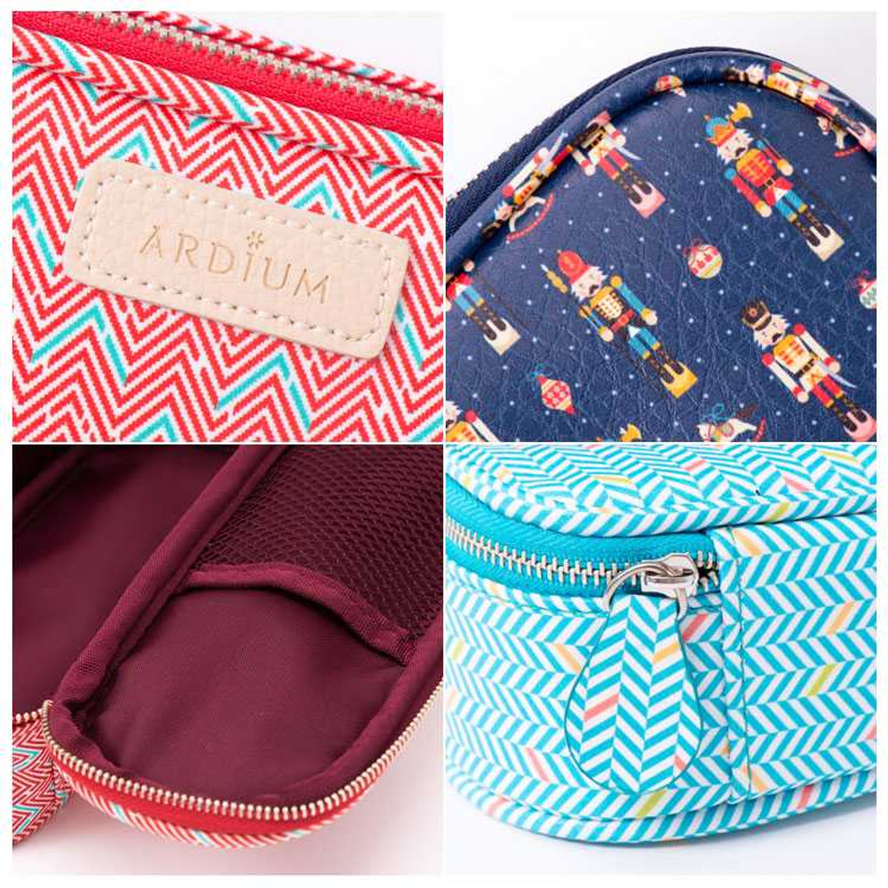 Ardium Colorful pattern block pencil case pouch