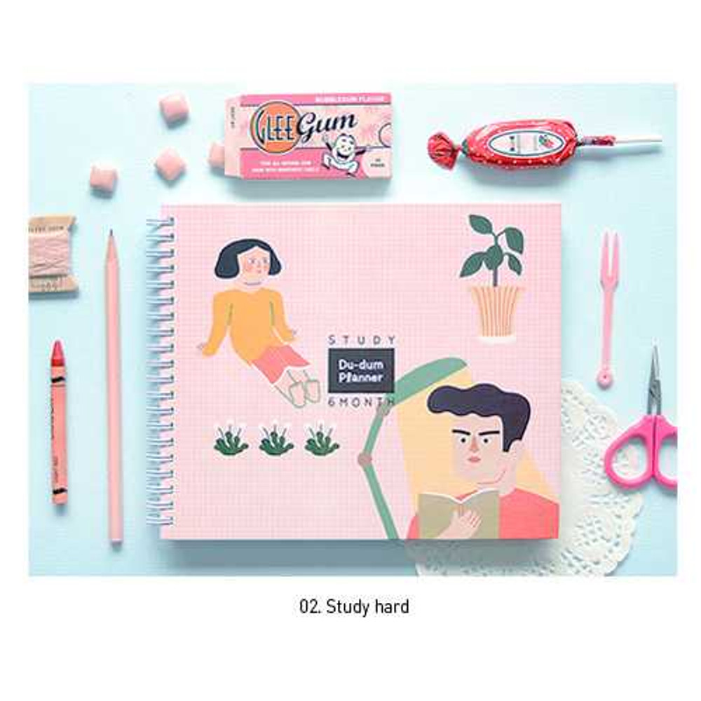 Jam studio Wirebound du dum 6 month study planner - fallindesign