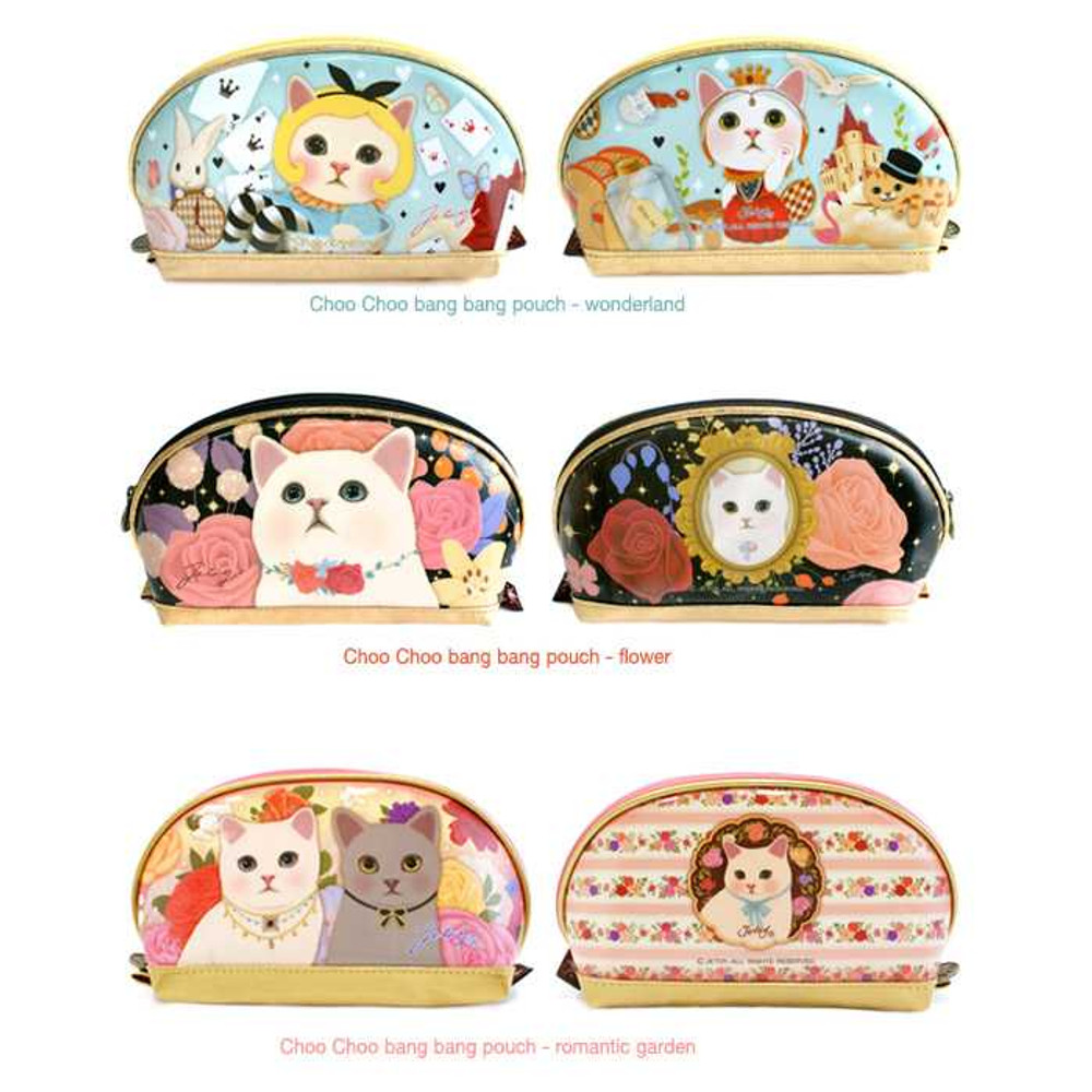 Jetoy Choo Choo cat bang bang zipper pouch - fallindesign.com