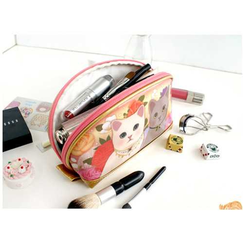 Jetoy Choo Choo cat bang bang zipper pouch - fallindesign.com