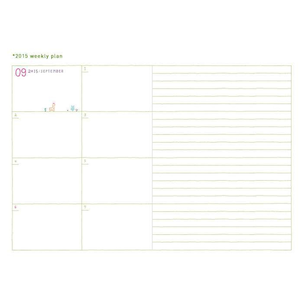 2015 Minibus Day N zoo Basic dated basic diary scheduler