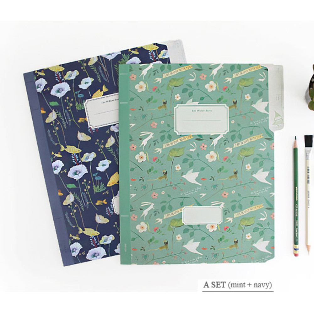 A set - mint, navy