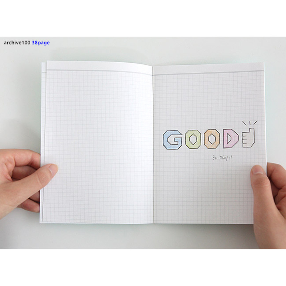 Archive 100 - Grid series notebook 38 pages