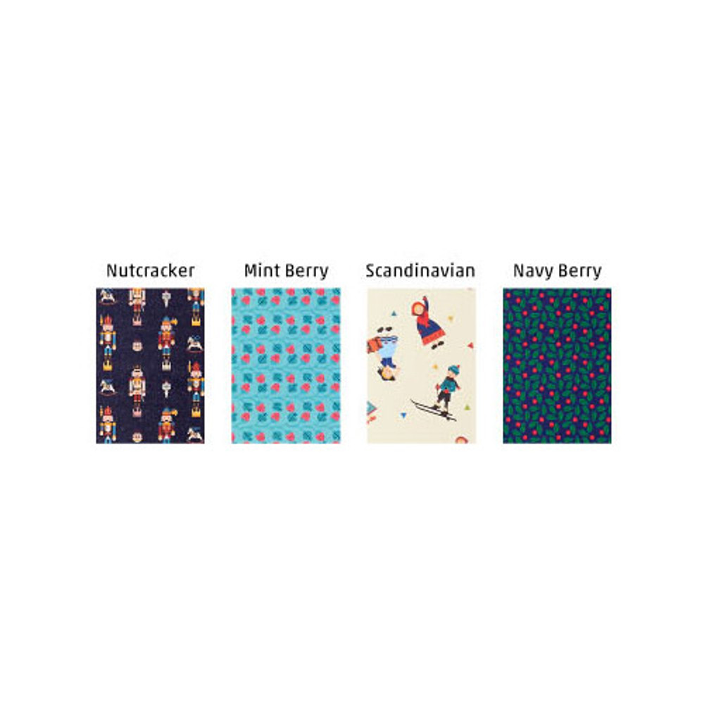 Scandinavia pattern lined notebook large