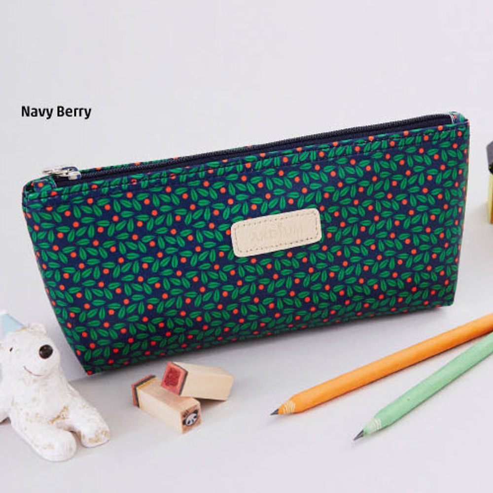 Ardium Pattern soft stand up zipper pencil case fallindesign